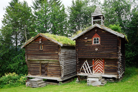 Wooden farmhouses