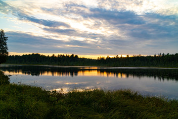 Sunset at Mizzy Lake in Algonquin Provincial Park