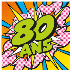 carte anniversaire pop art 80 ans 7