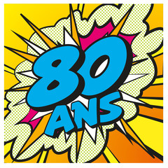 carte anniversaire pop art 80 ans 6