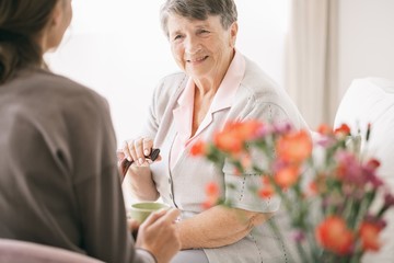 Talking with the nurse