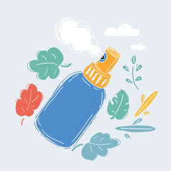 Spray bottle icon sign