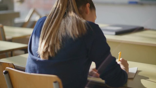 Teacher and students in classroom