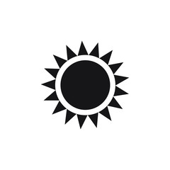 Sun icon vector isolated on background