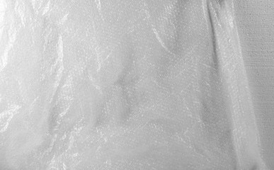 White nylon protective packaging texture and background