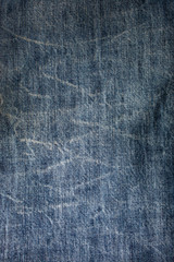 Denim blue jeans, Close up & Macro shot, Abstract textile texture background,