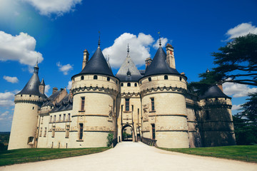 Chaumont on Loire castle in France