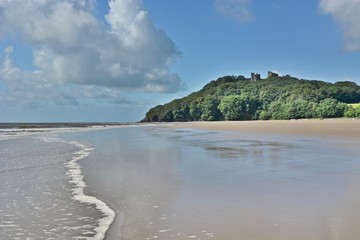 Llansteffan Beach and Castle