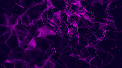 Science background. Big data visualization. Network connection structure. Lines plexus.