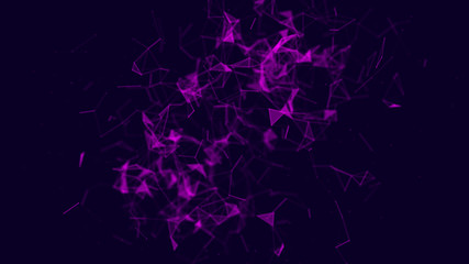 Science background. Big data visualization. Network connection structure. Lines plexus.