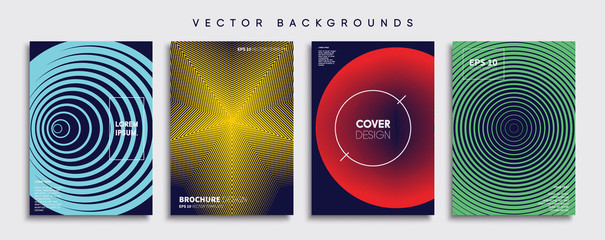 Minimal Vector cover designs. Future Poster template.