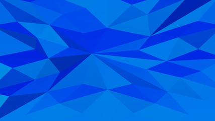 Blue polygonal geometric surface background. 3D rendering.