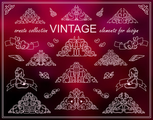 Lovely collection of Valentine’s day elements for design. Cute triangle borders with different arts inside. Sweet hand drawing illustrations in ornate doodle style, pink and red colors