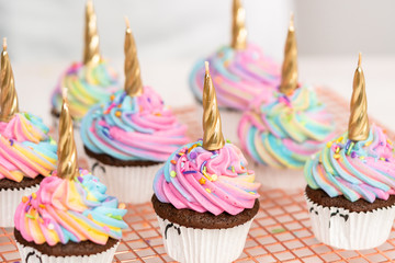 Unicorn cupcakes