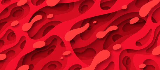 Red paper cut background