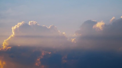 Time lapse video of changing cloudscape in 4K