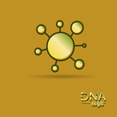 DNA design over white background,vector illustration.