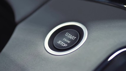 Starting car engine in 4k slow motion 60fps