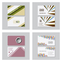 Vector modern creative and clean business card template. Flat design