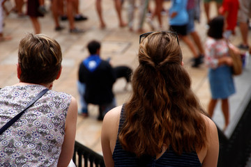 Girls in the street