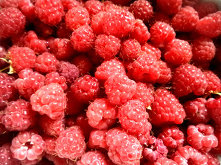 background fresh raspberry