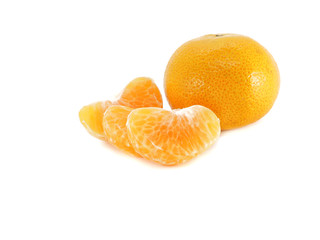 Orange isolated on white background.High Vitamin C,healthy fruit. 