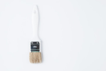 Paint brush isolated on a white background.Copy space