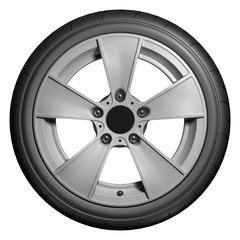 Fototapeta premium Slick wheels 3D render
