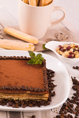 Tiramisu cake. 