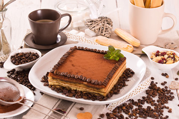 Tiramisu cake. 