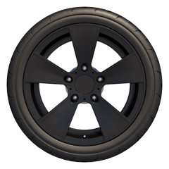 Obraz premium Slick wheels 3D render
