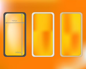 Mesh, yellow colored phone backgrounds kit.