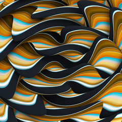 Line background. 3d illustration, 3d rendering.