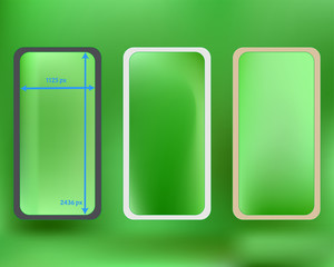 Mesh, lime colored phone backgrounds kit.