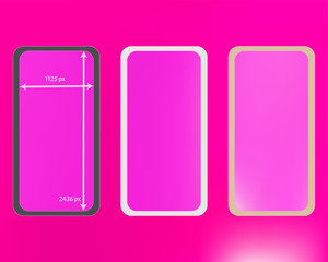 Mesh, pink colored phone backgrounds kit.