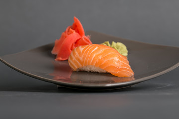sushi on plate