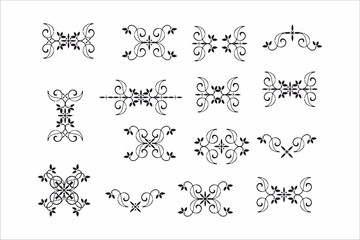 Decorative floral openwork element
