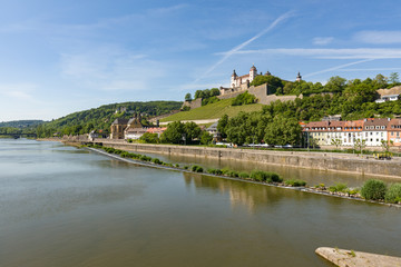 Wuerzburg Fortress Marienberg Bavaria Germany