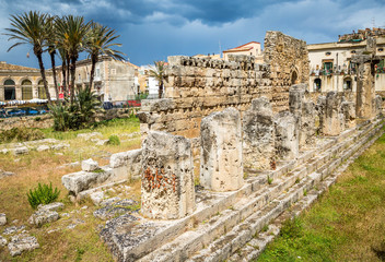 Fototapeta na wymiar Temple of Apollo, Syrracuse
