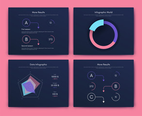 Infographic vector brochure elements for business illustration