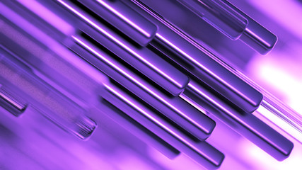 Technology geometry abstraction background. 3d illustration, 3d rendering.