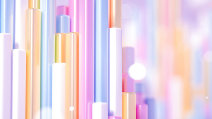 Technology geometry abstraction background. 3d illustration, 3d rendering.