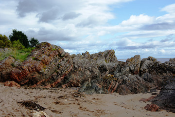 Layering and Tilting At Rosemarkie Beach