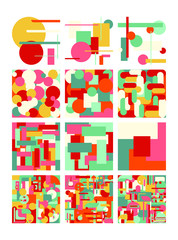 set of posters abstract