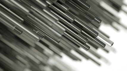 Technology geometry abstraction background. 3d illustration, 3d rendering.