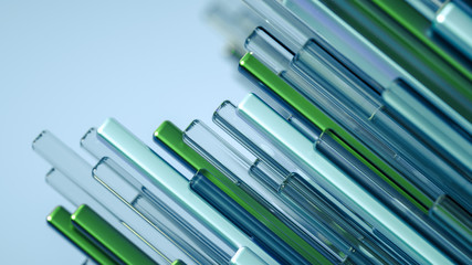 Technology geometry abstraction background. 3d illustration, 3d rendering.