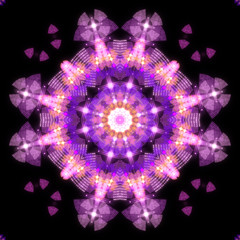 abstract shape on black background