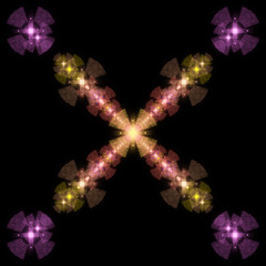 abstract shape on black background