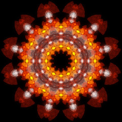 abstract shape on black background