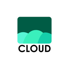 Obraz premium Cloud Logo Vector 